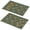 Pioneer Flower Floral-3, variant on Placemat, Pioneer Flower Floral Print Pattern Place Mats Table Mat Set Of 2, PVC Washable Placemats for Party Kitchen Dining Decoration, 18x12 Inch, Fade Resistant