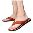 thumbnail image 2 of Sandals Men Flip Flop Men's Flip Flops Size 11 Wide Mens Memory Foam Flip Flops Size 9 Men's Flip Flops Size 11 Soft Slides for Men Men Flip Flops Size 9 Leather Men Flip Flops Size 9 Flip Flops Men, 2 of 3