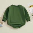 thumbnail image 3 of Bagilaanoe Newborn Baby Girl Boys Oversized Romper Sweatshirt Long Sleeve Bodysuits Letter Print Pullover 3M 6M 12M 18M Infant Casual Tee Tops, 3 of 8