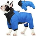 thumbnail image 7 of HQREA Medium Small Dog Coat Full Body Waterproof Winter Puppy Outdoor Jacket Thick Pet Jumpsuit Snowsuit, 7 of 7