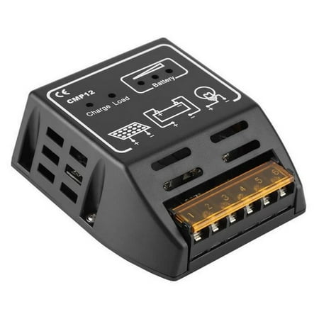 

12V 10A Auto Identification Battery Regulator Photovoltaic Regulator Solar Charge Controller Black