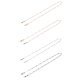 thumbnail image 1 of 4 piezas de cadena de metal para gafas con cuentas de moda, antideslizante, con cordón para colgar (dorado, oro rosa, plateado y negro), 1 of 5