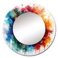 thumbnail image 2 of Designart « Roulette au Casino Royale VI » Décor Mural Moderne de Casino et Jeux avec Miroir Rond - Grand Miroir Rond Turquoise - Miroir Rond 29 Pouces x 29 Pouces Pouces, 2 of 5