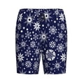 thumbnail image 3 of Picia Snowflakes2 Pajama Shorts for Men, Men's Pajama Bottoms, Sleepwear,Short Pajama Pants-4X-Large, 3 of 9