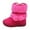 Hot Pink, variant on REDARER Winter Girls Boots Warm Lined Boots with Side Zipper Comfortable Non Sole for Toddler and Kids,Winter Boots,Girls Boots,Size:10.5