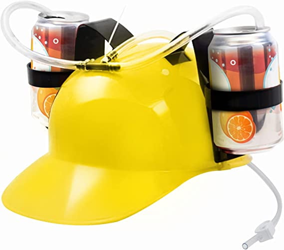Novelty Place Drinking Helmet Adjustable Can Holder Cap Drinker Favor