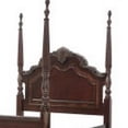 thumbnail image 2 of Park Queen Size Poster Bed with Shell Motifs and Burl Inlays- Brown Veneer, 2 of 6