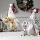 thumbnail image 2 of La exquisita decoración llamativa de la delicada artesanía de las muñecas sin rostro de farfi añade un ambiente festivo con un sombrero puntiagudo y un colgante de árbol de Navidad enano., 2 of 5