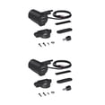 thumbnail image 3 of Riwesomey Doble USB Teléfono negro Cargadores de plástico Twin Iris Alta resistencia a baja temperatura Parte Motocicletas SUV Barcos 2piezas, 3 of 6