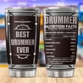 thumbnail image 2 of Drummer Coffee Tumblers Thanks Tumbler Gifts For Music Lovers Dad Boys Adults Birthday Christmas Day Mug 20 oz Drum Stainless Cup Large Travel Cups Funny Insulated Mugs, 2 of 6