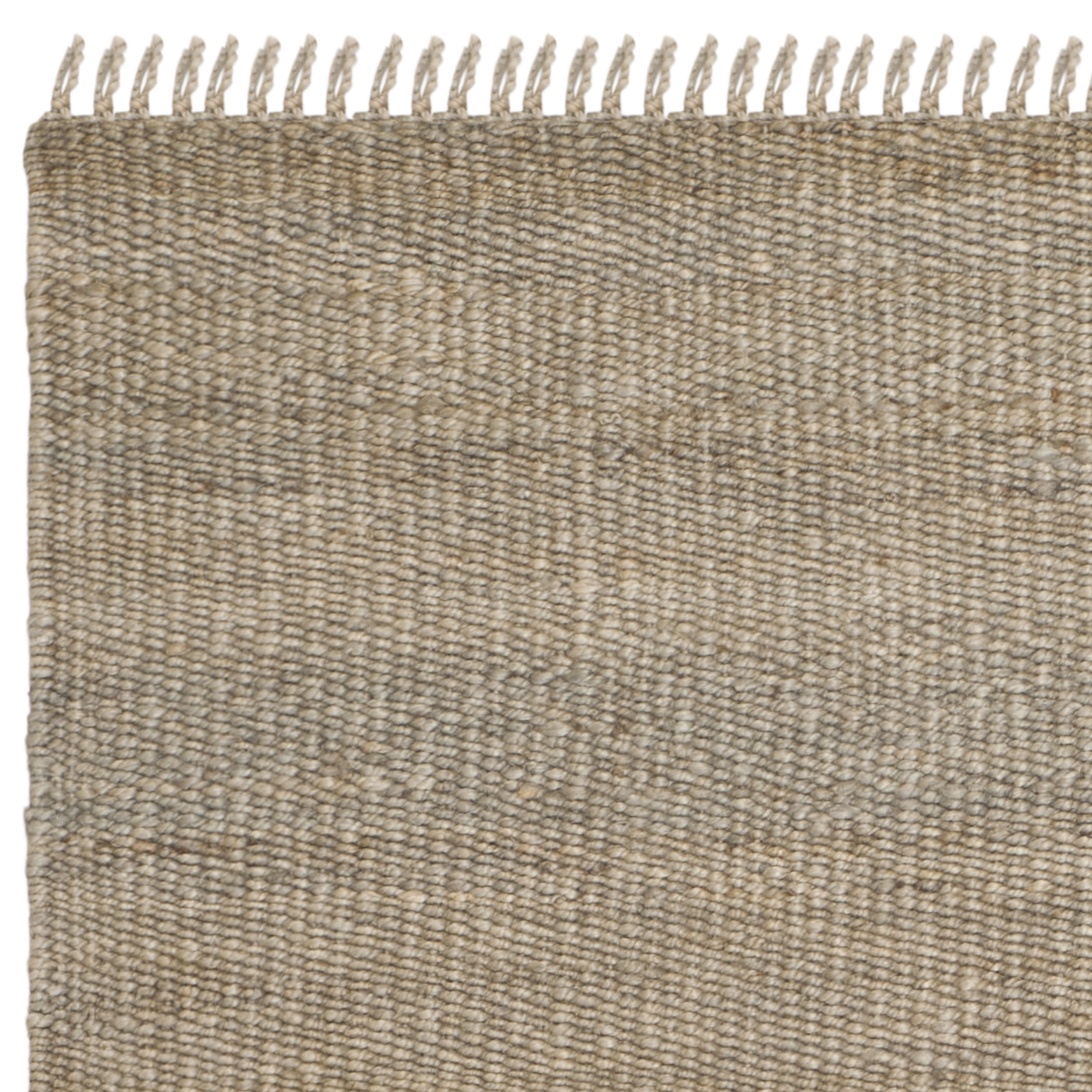 SAFAVIEH Natural Fiber Clara Braided Jute Area Rug, Grey, 6' x 9'