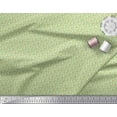 thumbnail image 2 of Soimoi Poly Georgette Fabric Leaves & Peach Fruit Small Print Sewing Fabric Yard 42 Inch Wide, 2 of 3