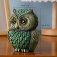 thumbnail image 3 of Owl Statue Home Decors Accents Small Sculptures Lovely Owl Figurines Bedroom Office Decors Gift for Birds Lover, 3 of 7