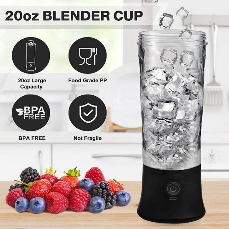 SKYCARPER Blender Smoothie Makers,Portable Blender Mini Jug Blenders,Personal Blender with USB Rechargeable Mini Fruit Juice Mixer, for Baby Food