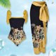 thumbnail image 1 of Traje de baño Mujer Playa Atlético Moda con vestido para accesorios femeninos (3XL) amarillo 2 piezas JShteea El nuevo, 1 of 9