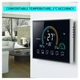 thumbnail image 3 of Thermostat d'Air Intelligent Wi‐Fi Tuya à Grand Écran Coloré, Programmable pour Pièce, pour Interrupteur, Chauffage, Refroidisseur, Pont, Voix, Économisez l'Énergie, 3 of 6