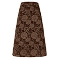 thumbnail image 2 of Women's Floral High Waisted Fashionable Casual Temperament Large Umbrella Skirt A Line Skirt Casual Summer Fashion Clothing Elastic High Waist Gifts, 2 of 5