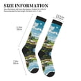 thumbnail image 2 of Compression Socks for Women and Men - Countryside Farm Cow Compression Socks Circulation for Workout, 2 of 8