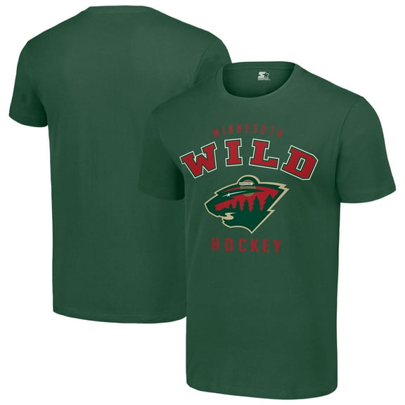 Men's Starter Green Minnesota Wild Logo T-Shirt