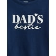 thumbnail image 2 of Wonder Nation Baby and Toddler Girls' Graphic Tee with Long Puff Sleeves, Sizes 0M-5T, 2 of 3