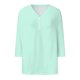 thumbnail image 5 of Blusa de manga 3/4 y cuello en V para mujer: estampado floral, poliéster, corte ajustado, prenda elegante informal para la oficina o una fiesta, combina con vaqueros o faldas., 5 of 5