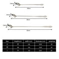 thumbnail image 2 of Juiluna Stainless Steel Long Handle Mixing  Spoon, Tea Coffee Ice Cream Dessert Round Head Spoons, 32cm 26cm 20cm Length Tableware Kitchen Tools, 2 of 9