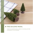 thumbnail image 2 of Miangastore 10pcs Miniature Pine Trees Model Green Scenery Landscape Based Cedar Trees, 2 of 9