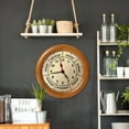 DayClocks Time & DayoftheWeek Wall Clock with 10" Pine Wood Frame