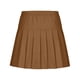 thumbnail image 4 of Falda para niña, color liso, plisada, con cintura elástica, corta, de poliéster, 4 of 7