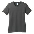 thumbnail image 5 of Ladies Core Cotton Tee Charcoal 3XL, 5 of 6