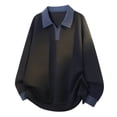 thumbnail image 5 of LIaqionyy Mens Collared Shirts Long Sleeve Casual Loose Fashion Classic Golf Shirt Business Work Pullover Tops, 5 of 6