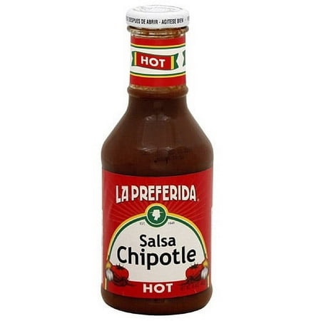 La Preferida Hot Chipotle Salsa, 16.4 oz (Pack of 12)