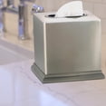 thumbnail image 2 of nu steel Rosemont Boutique Tissue Box cover Brushed Stainless Square for Bathroom Vanity Countertops  RM9H, 2 of 6