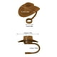 thumbnail image 2 of Tapas de 10 mm para sombreros de paja, para vasos de 30 y 40 unidades, divertidas y bonitas, accesorios para vasos, 4 unidades, multicolor, con forma de sombrero de vaquero., 2 of 5