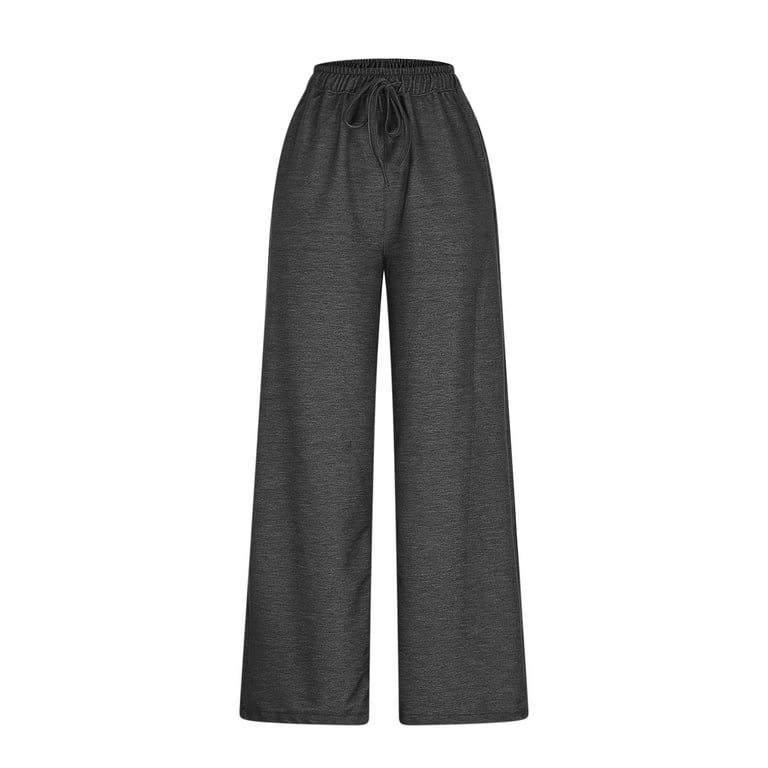 Wide Leg Jeans for Women High Waisted Drawstring Jeans with
