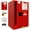 Red, variant on 12 Gallon Flammable Safety Cabinet, Galvanized Steel Fireproof Chemical Storage Cabinet with Adjustable Shelf, Lock & OSHA Compliant, Heavy Duty for Commercial Industrial Home Use