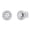White Gold in Push Back, variant on Collection 1.50 Ctw Round 5.5mm Each Center with Side Lab Grown White Diamond Halo Illusion Set Stud Earrings for Women in 14K Solid Rose Gold, Push Back