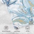 thumbnail image 3 of Retro Blue Leaf Cotton Face Towels Soft Hand Towel Absorbent Bathroom Towel for Kitchen Hotel Decoration, 3 of 7