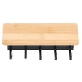 thumbnail image 3 of Key Rack, Durable Wall Mounted Key Hook Key Holder  For Office For Living Room For Home Bamboo Color, 3 of 8
