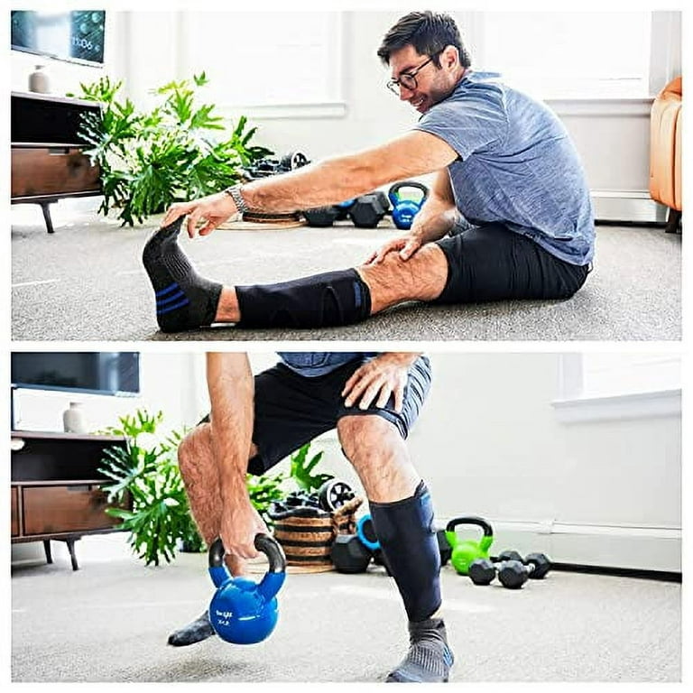 ROXOFIT Calf Brace for Torn Calf Muscle and Shin Splint Pain Relief - Calf  Compression Sleeve for Lower Leg Injury, Strain, Tear - Neoprene Runners  Tibia Splint…