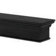 thumbnail image 5 of Pearl Mantels 610-48B Henry Black Paint Shelf & Mantel Shelf MDF, 5 of 5