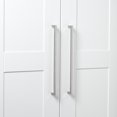 thumbnail image 3 of GlideRite 12-5/8 in. (320mm) Center-Center Solid Square Bar Cabinet Pull, Satin Nickel, 5 Pack, 3 of 4