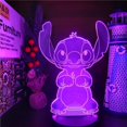 thumbnail image 2 of Luz de noche NQ Lámpara de mesa 3D con control remoto de 16 colores, 2 of 4