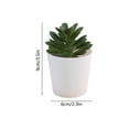 thumbnail image 3 of Eolstice Artificial Potted Plants, Fake Plastic Flowers with White Pots, Small Arrangement, Home Table Kitchen Bar Decor, Office Indoor Decoration, 3 of 6