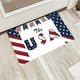 thumbnail image 4 of Felpudo del Día de la Independencia | Alfombra antideslizante de terciopelo de cristal con estampado de bandera | Alfombra navideña de poliéster de 60 x 40 cm | Felpudo lavable a máquina, tapete, 4 of 5