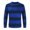 Blue, variant on ZKCCNUK Autumn And Winter New Round Neck Color Matching Personality Trend Men's Striped Sweater