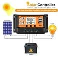 thumbnail image 3 of MPPT Solar Panel Regulator Charge Controller Auto for Focus Tracking 12/24V USB Interface Modular LCD Screen Solar Contr, 3 of 9