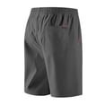 thumbnail image 3 of Mens Casual Walkshorts 9" Inseam Lightweight Summer Performance Training Short Pants Above Knee Elastic Waist Drawstring with Pockets, 3 of 7
