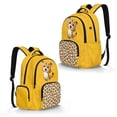 thumbnail image 2 of DISNIMO Cute Leopard Print 17 Inch Boys Girls School Backpack, Sturdy Lightweight Kids Bookbag with Adjustable Shoulder Straps for Students Daily Use, 2 of 7