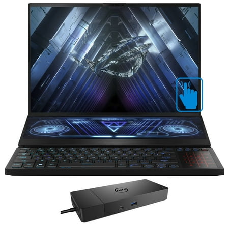 ASUS ROG Zephyrus Duo 16 Gaming/Entertainment Laptop (AMD Ryzen 7 6800H 8-Core, 16.0in 165Hz Touch Wide UXGA (1920x1200), GeForce RTX 3060, Win 10 Pro) with WD19S 180W Dock